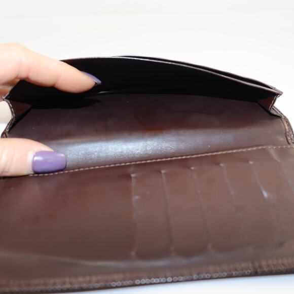 Louis Vuitton Epi Leather Bifold Wallet, Brown Long Style - Picture 5 of 6